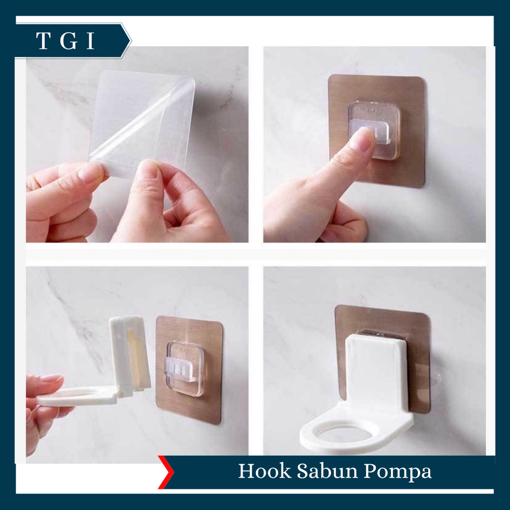 TGI - GANTUNGAN BOTOL SABUN SHAMPO DINDING KAMAR MANDI SERBAGUNA | HOLDER HOOK BOTOL SABUN MULTIFUNGSI | HOOK SABUN MANDI GANTUNGAN BOTOL SABUN SHAMPOO