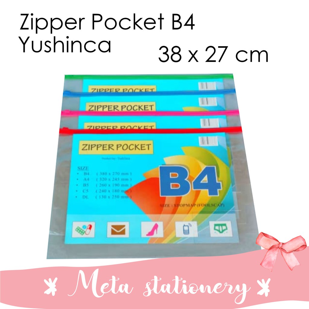 

Map Plastik / Map Zipper Pocket B4