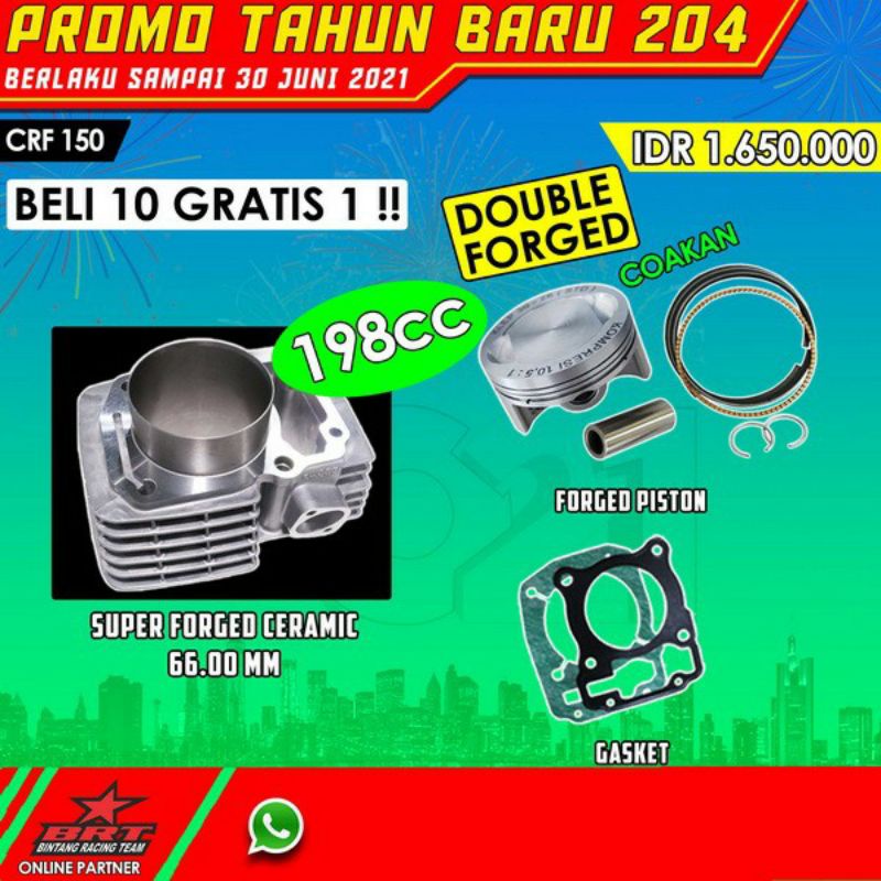 Bore Up BRT 66mm Ceramic Honda CRF 150