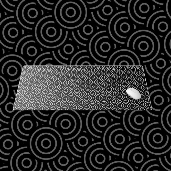 CIRCLE MOUSEPAD BY GALATIX - Hitam