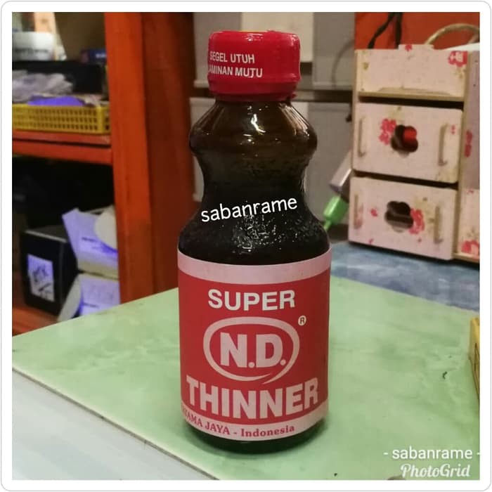 

THINNER ND SUPER BOTOL KECIL/PENGENCER CAT MINYAK