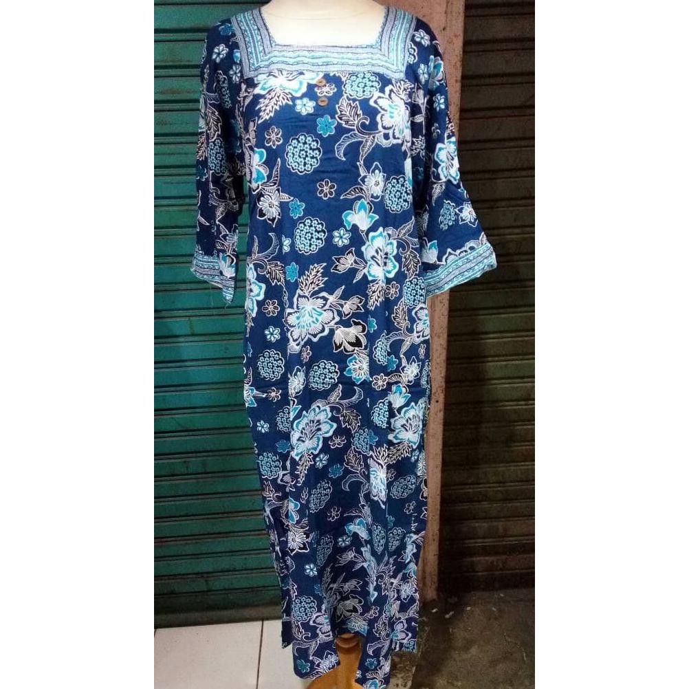 Diskon Ramadhan Daster Dress Batik Kencana Ungu Bahan Daster Adem