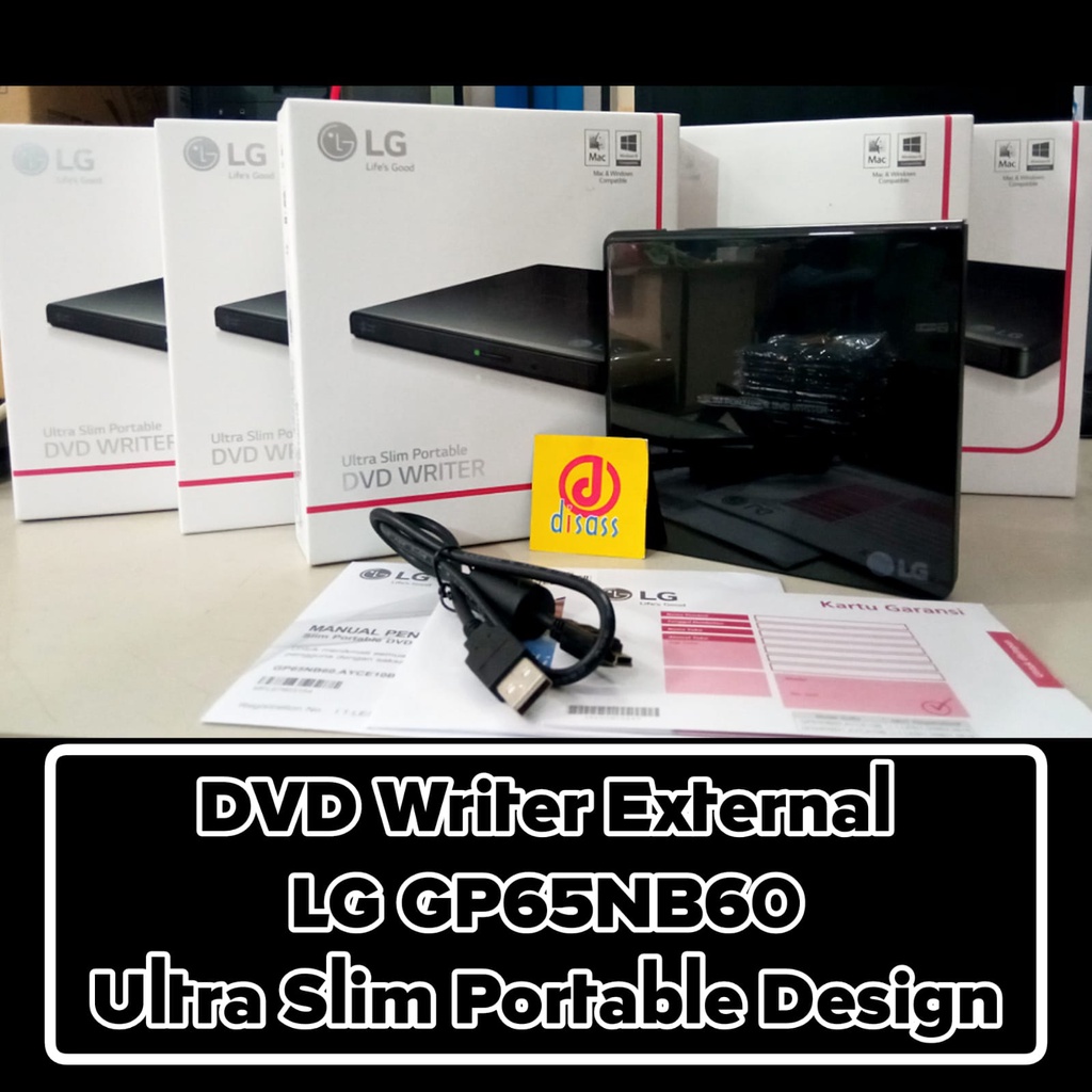 DVD WRITER EXTERNAL LG GP65NB60 SLIM - DISASS JOGJA