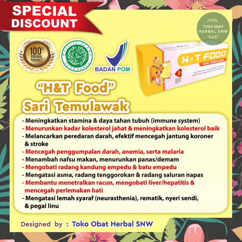 

Minuman Sari temulawak/ H & T food sari temulawak