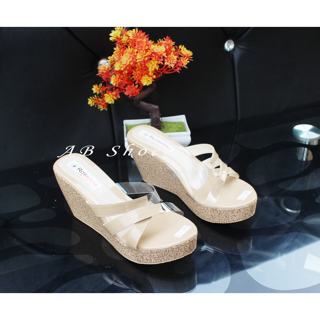 Wedges Wanita Tali Mika sandal wanita wedges wanita sandal wanita terbaru sandal wanita wedges