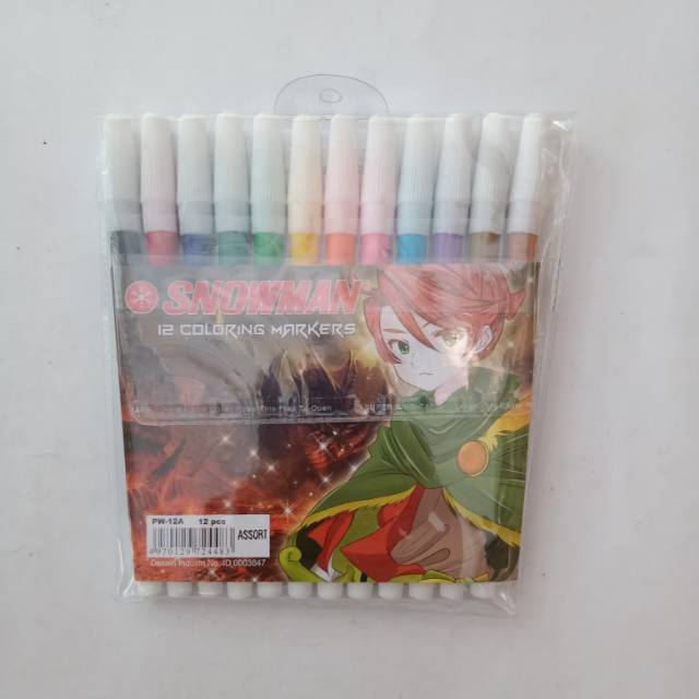 

Spidol 12 Warna Snowman