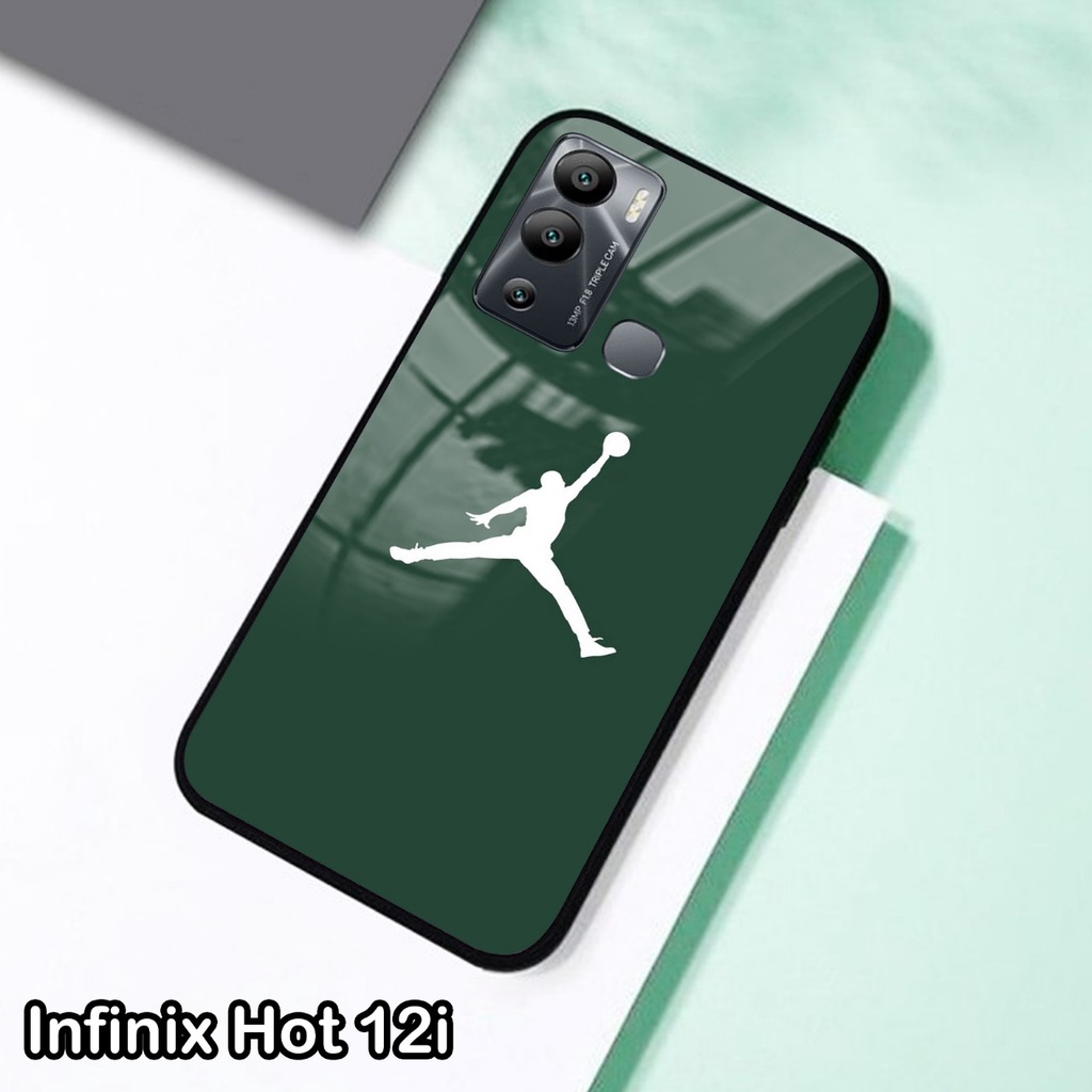 Softcase Glass Kaca Infinix Hot 12i Terbaru [FC34] Case Motif Infinix Hot 12i - Casing Hp Infinix Ho