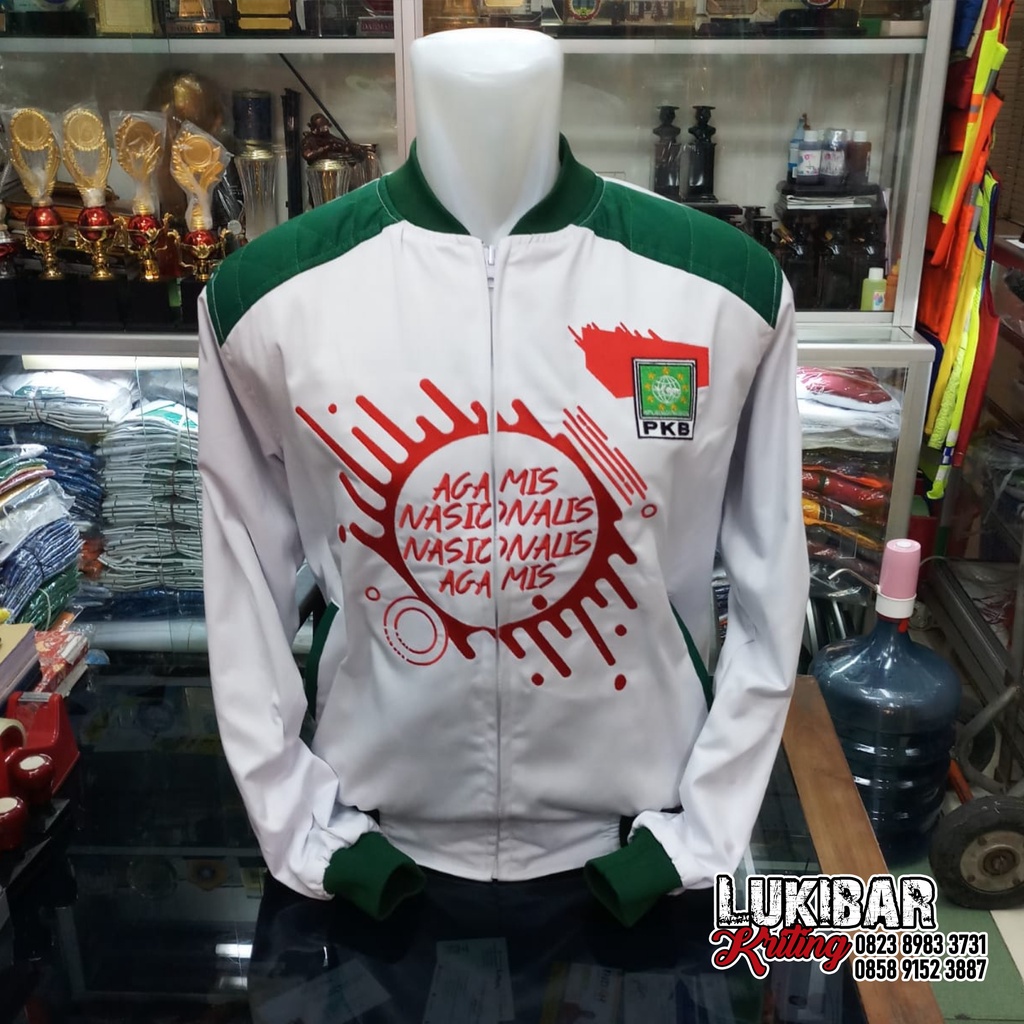 jaket partai pkb putih