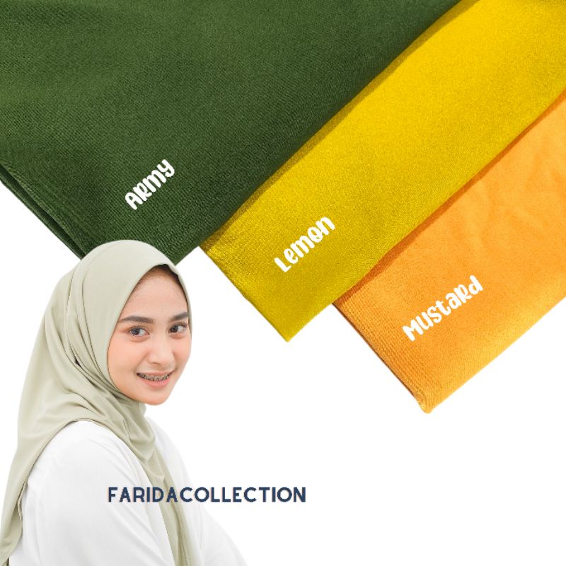 Hijab Segitiga Instan Jersey || Segitiga polos Instant