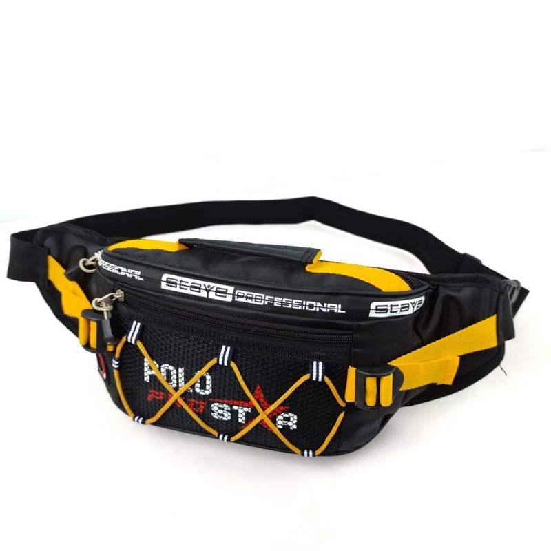 Waistbag Tas Selempang Tas Outdoor Waterproof Bahan Nilon Parasut .Original Polo Prostar