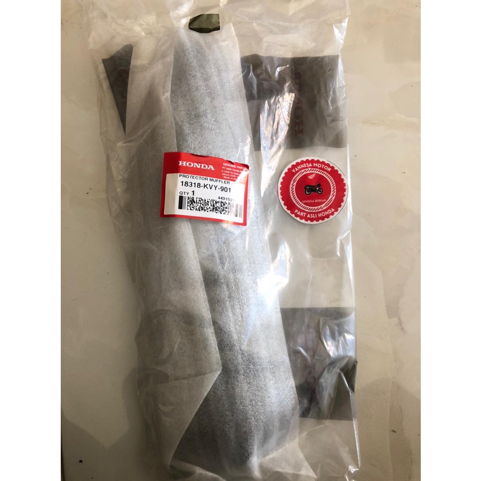 COVER/TUTUP KNALPOT BEAT KARBU ORI AHM 18318-KVY-901
