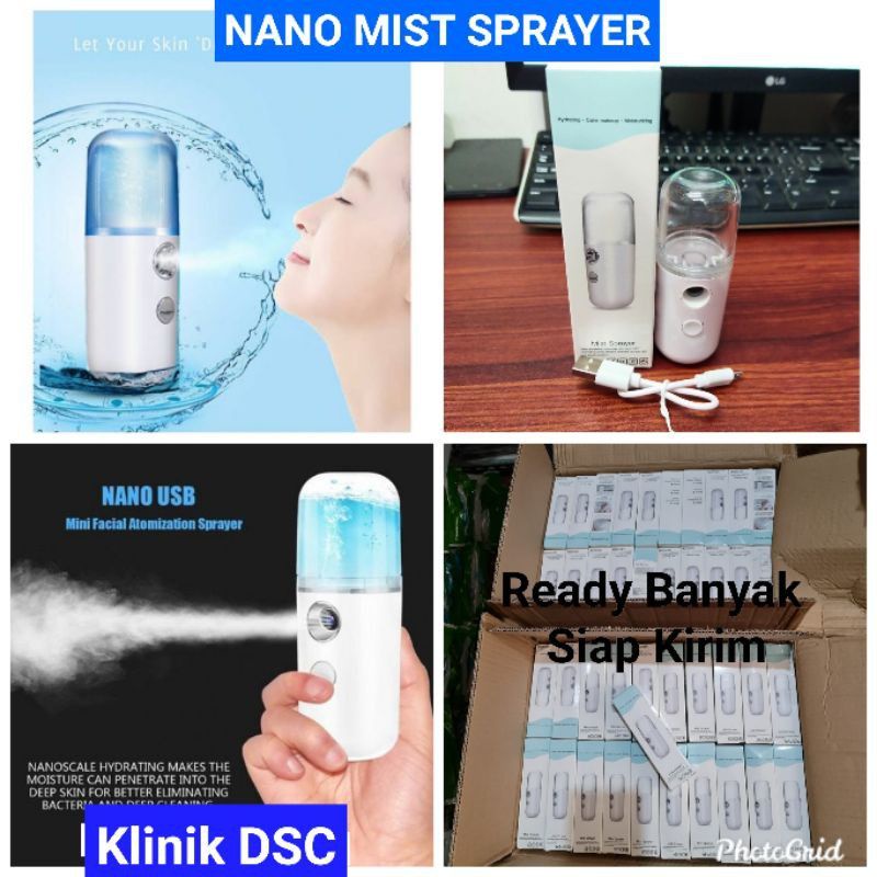 NANO MIST SPRAYER MINI PORTABLE USB SPRAY PENYEGAR WAJAH