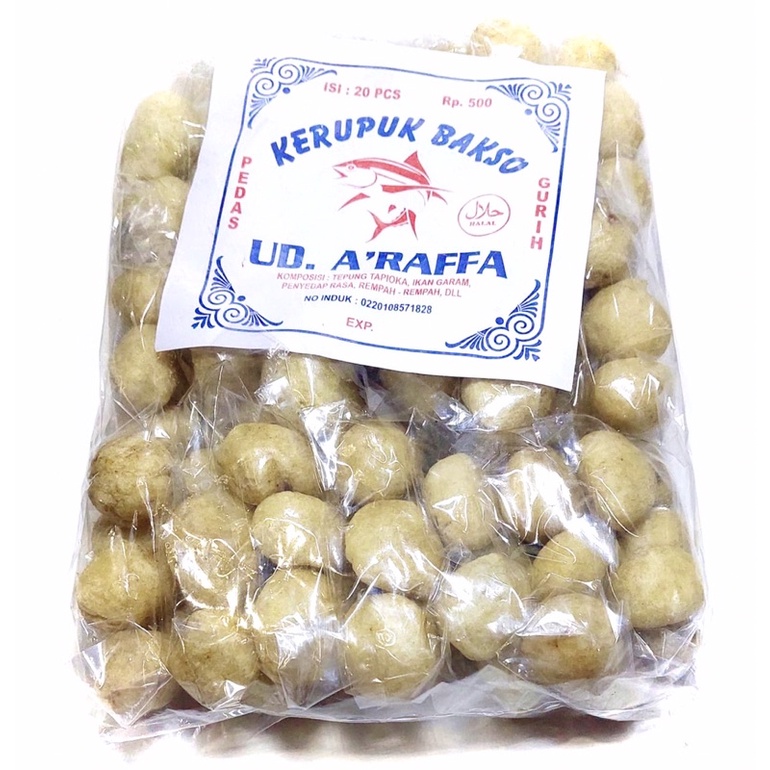 

Krupuk Bakso Rasa Gurih ( 1 pak isi 20 pcs )
