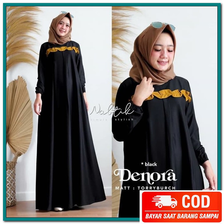 Gamis Lebaran 2021 Remaja Model Gamis Terbaru Gamis Syari Ceruti  FQ829 Baju Fashion Wanita Baju Ma