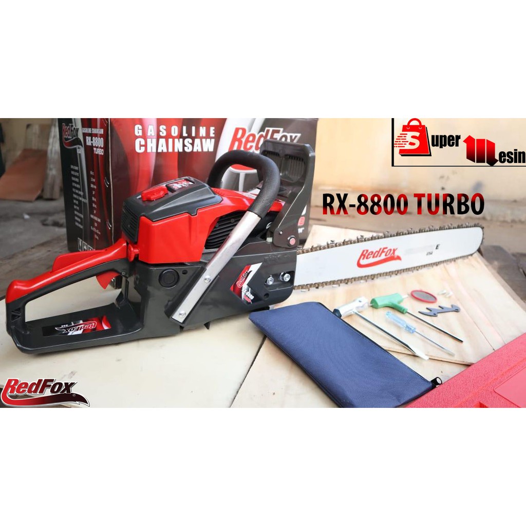 GASOLINE CHAINSAW / MESIN GERGAJI REDFOX RF 8800 TURBO