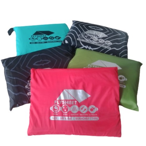 Flysheet 3x6 Atap Tenda Waterproof Atap Tenda Camping Flysheet 6x3