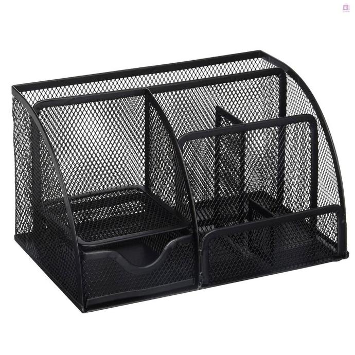 Vf171 G & M Rak Organizer 6 Sekat Bahan Mesh Untuk Meja Kantor Lollyspace