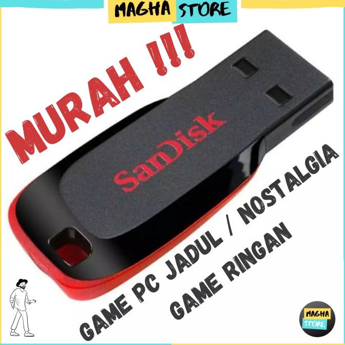 BISA COD Original Flashdisk 16 GB Isi Full Game PC Ringan Zuma Zombie Plant dll
