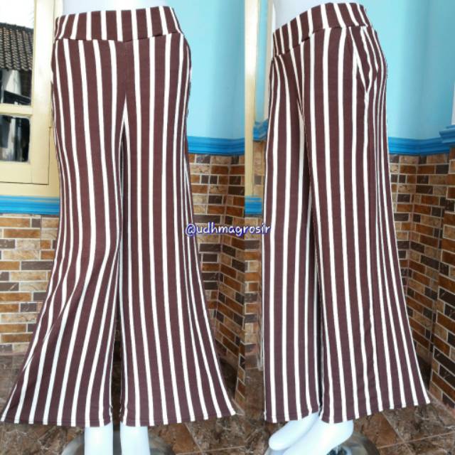 Udhma Kulot Wafel Crepe Motif Garis