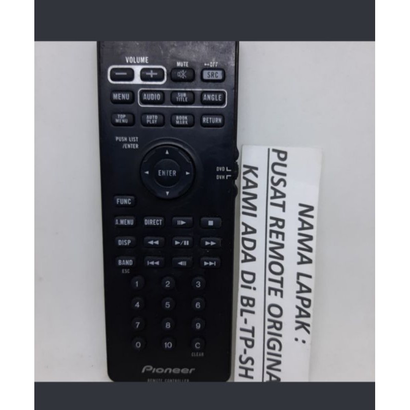 REMOTE REMOT DVD TAPE MOBIL PIONEER QXA3396 ORIGINAL ASLI