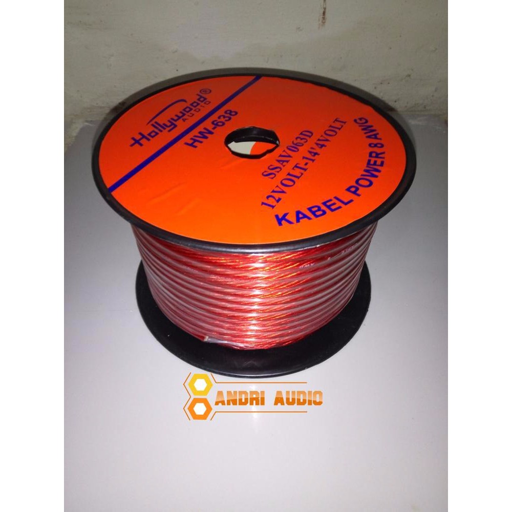 Kabel power 8 Awg Hollywood
