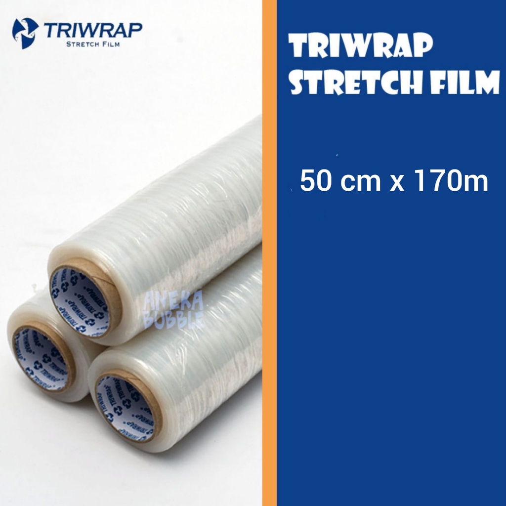 

*KHUSUS GRAB/GOJEK* Plastik Wrapping - Stretch Film 50cm x 170m x 17micron - 6 Roll