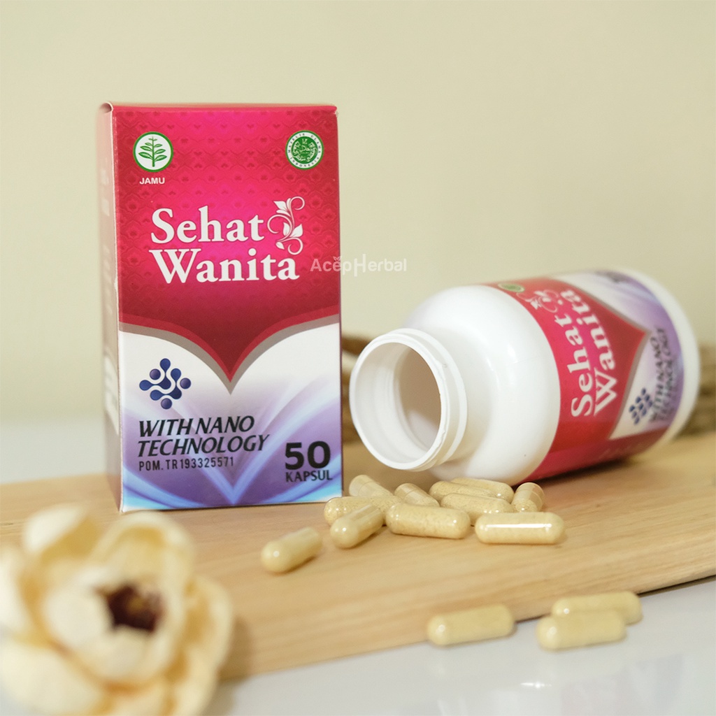 SEHAT WANITA ASLI Obat Keputihan Gatal Dan Perih HERBAL 50 KAPSUL ORIGINAL