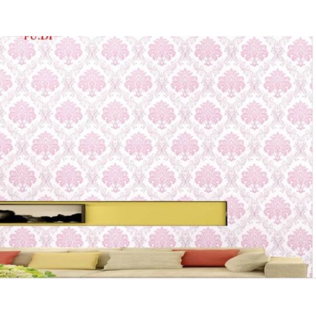 Wallpaper Dinding / Wallpaper Sticker Batik Pink