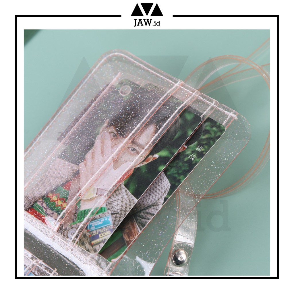 JAW.ID Dompet PVC / Dompet Transparan Korea / BTS Card Holder Korea / Dompet Kartu BTS