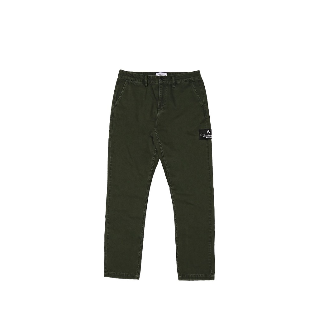 W.Essentiels Celana Twill Fatigue Pants Vintage Military Green