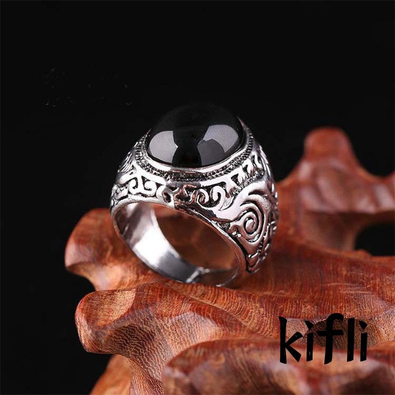 Cincin,Model Terbuka Adjustable,Gaya Retro,Untuk Pria