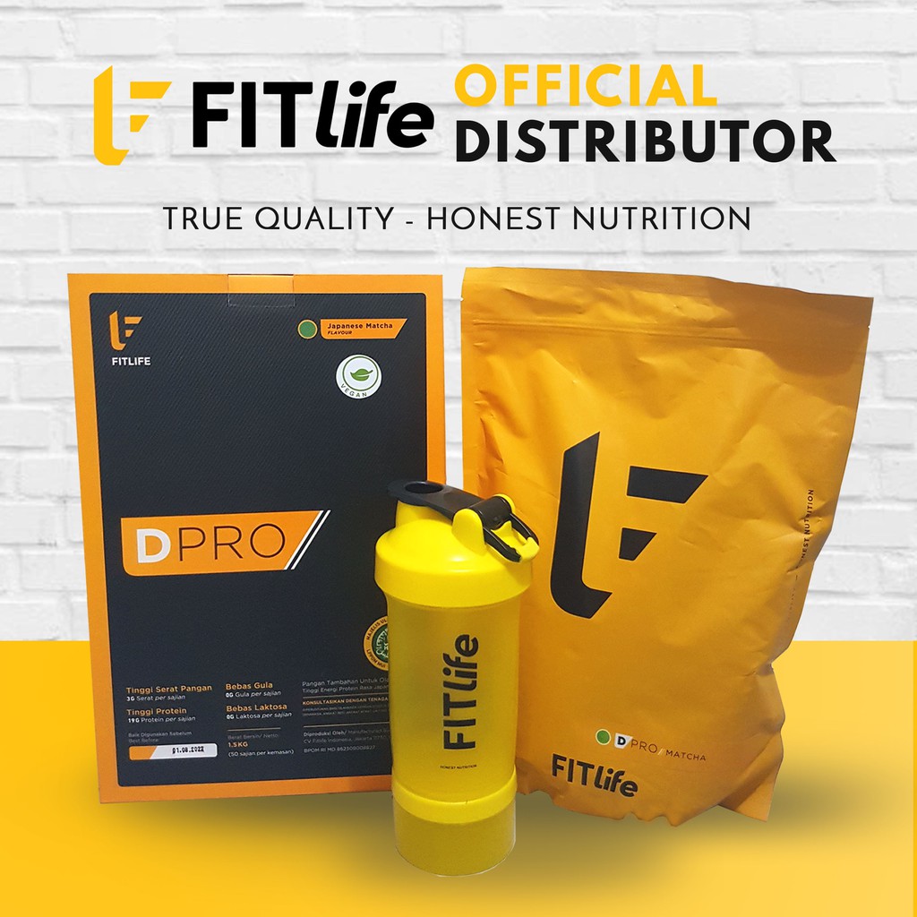FITLIFE DPRO DietPRO 1,5kg 3,3lb Natural Meal Replace WPRO MPRO Suplemen Fitnes Diet Pengganti Makan
