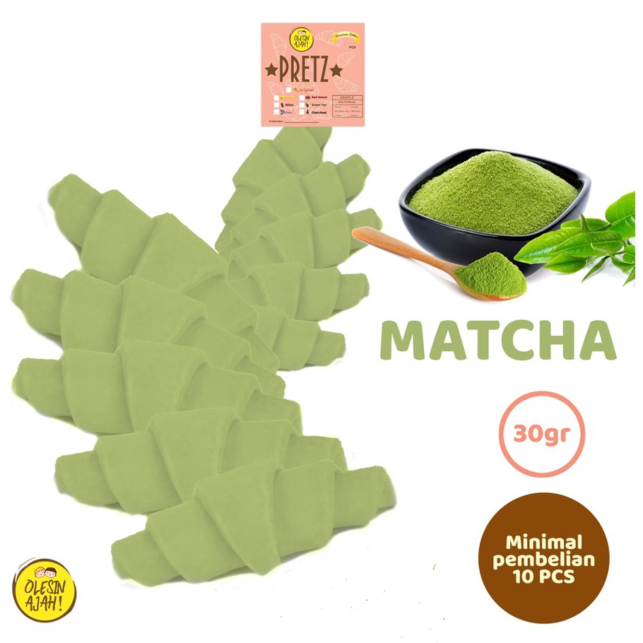 

Matcha Croissant Dough Frozen PREMIUM Butter +- 30gr isi 10 pcs
