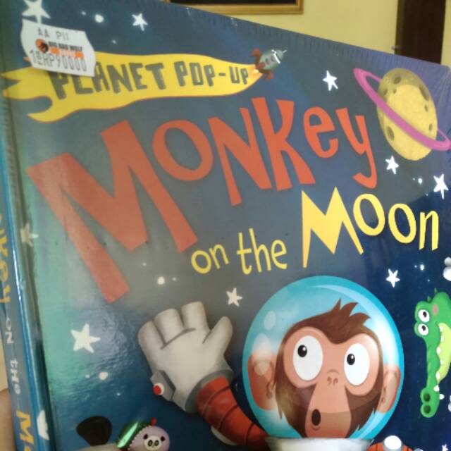 Planet Pop Up Monkey on the Moon