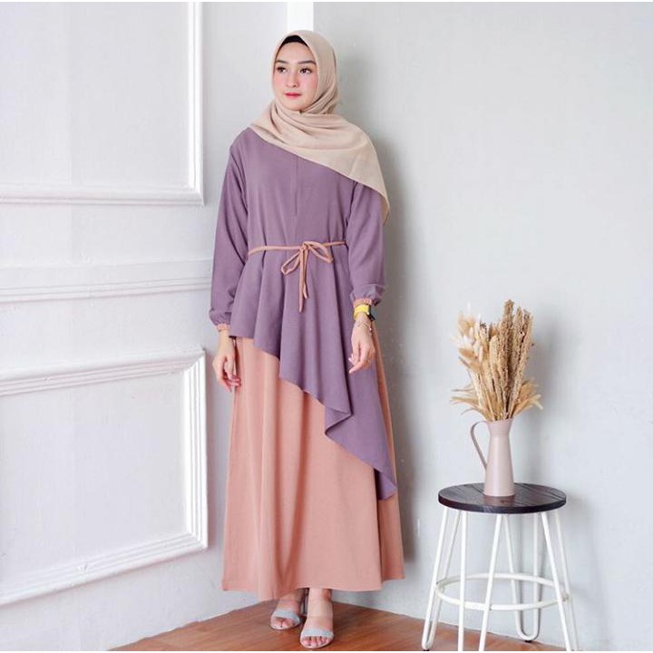 ZANARA DRESS Baju Gamis Wanita Pakaian Muslimah Baju Hijab Wanita Elegant Trendy Terbaru 2020