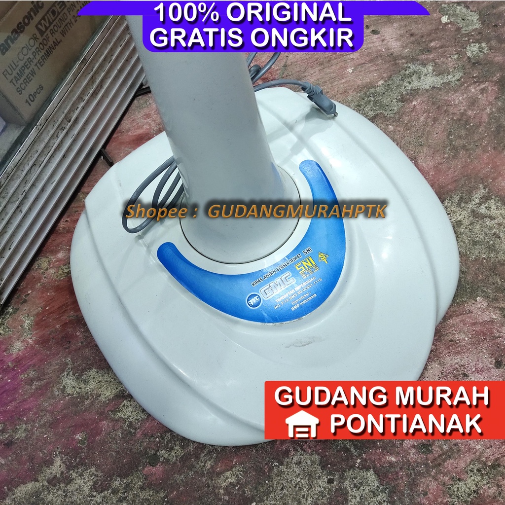 Stand fan GMC 308 / 307 / kipas angin berdiri / tumpu (16 IN) SNI KUALITAS BAGUS