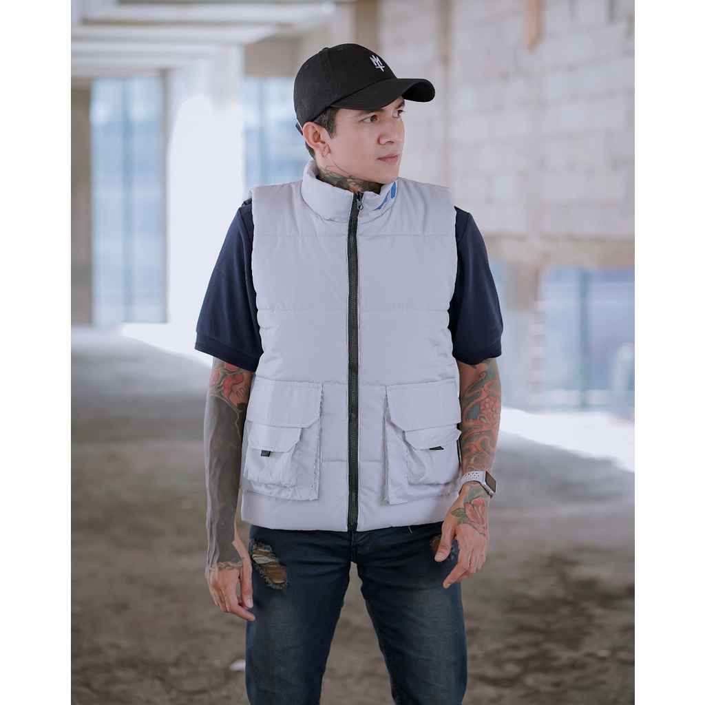 BGSR Rompi Polos Putih Jaket Motor Pria Original Jaket Terlaris