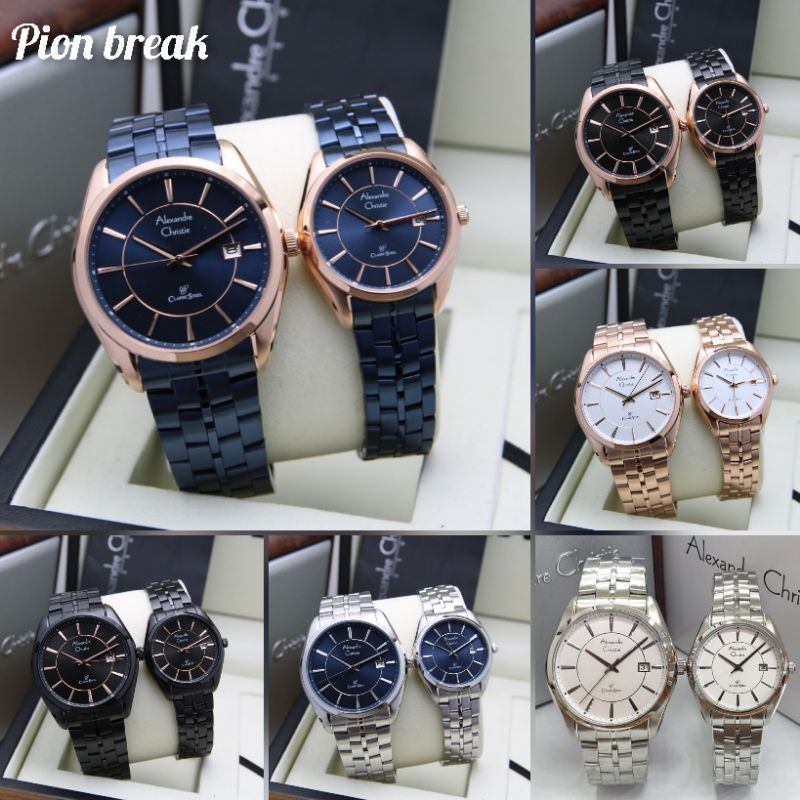 JAMTANGAN COUPLE CLASSIC AC 8578 | ALEXANDRE CHRISTIE COUPLE AC8578 ORI