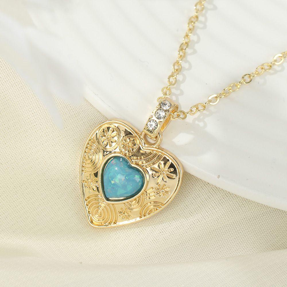 R-flower Heart Locket Necklace Fashion Aksesoris Perhiasan Yang Dapat Disesuaikan Pribadi