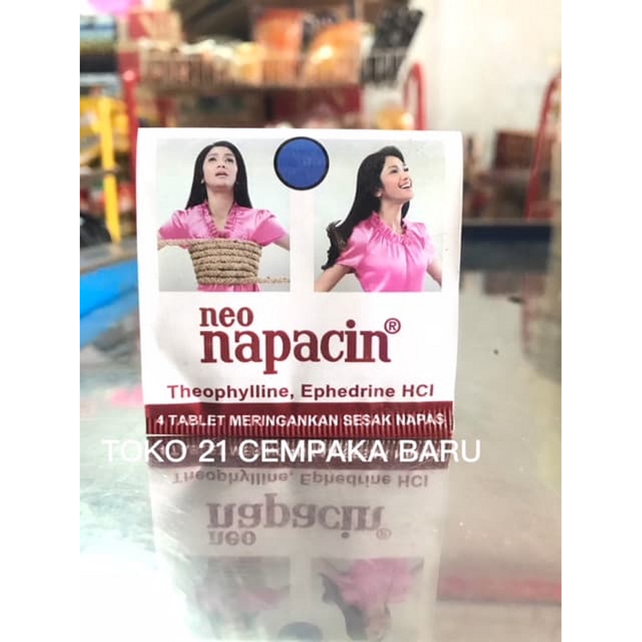 Obat Neo Napacin 1 Strip @ 4 Tablet | Obat Sakit Sesak Susah Napas