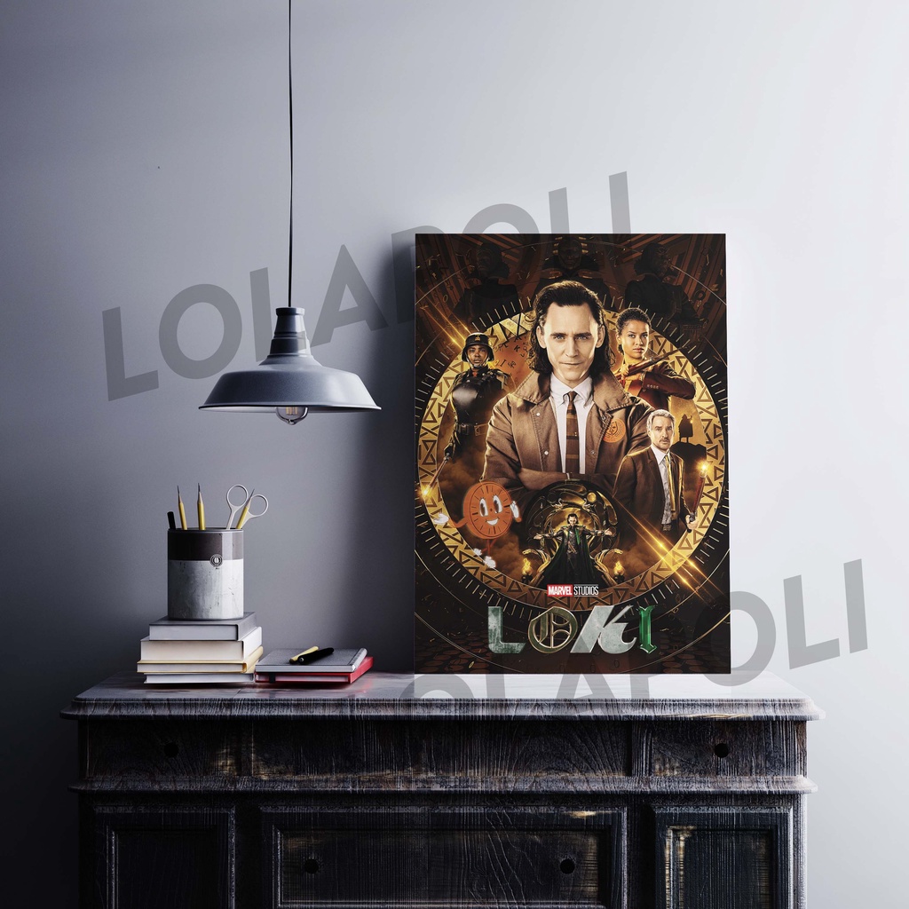 Hiasan Dinding Poster Kayu - Loki