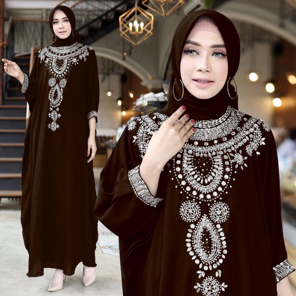 HOPYLOVY - Kaftan Wanita Payet Terbaru Warda