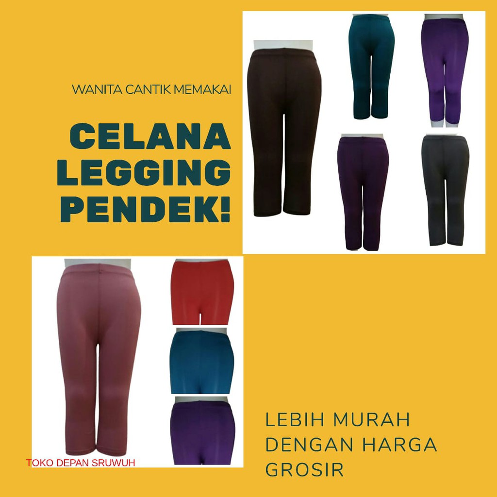 CELANA LEGGING DEWASA PENDEK/SANTAI/DALEMAN ROK