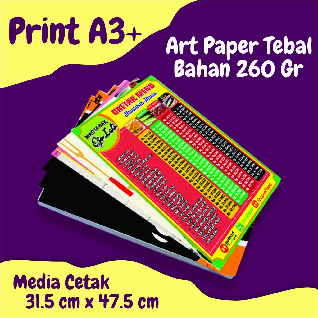 Print Art Paper 260 gsm A3+ murah - Artpaper260gsm