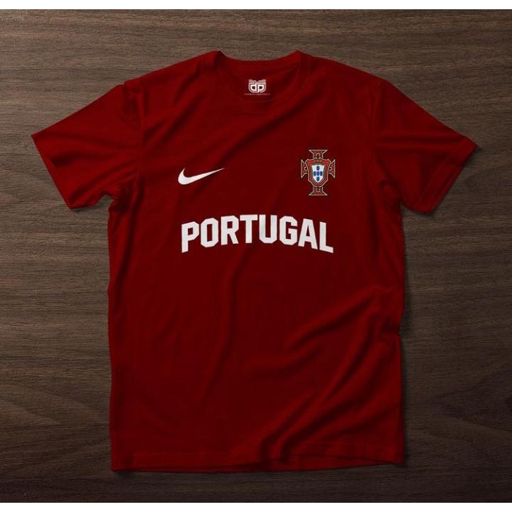 BAJU KAOS T-SHIRT DISTRO KEREN SPESIAL EURO 2021 PORTUGAL PRIA WANITA BAHAN COTTON COMBED 30s