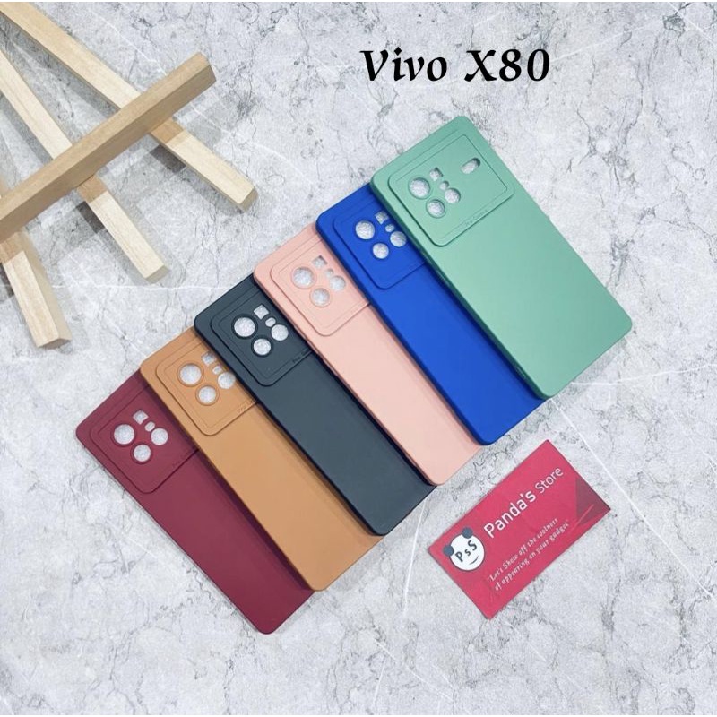 Softcase Pro Camera Vivo X80 , X80 Pro  Candy Case Full Color 3D Silikon TPU