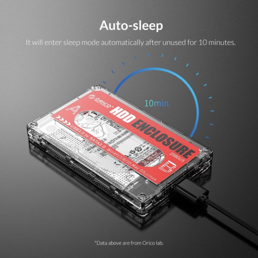 Orico 2580U3 HDD SSD Enclosure 2.5 inch USB3.0 Case Hardisk 2580