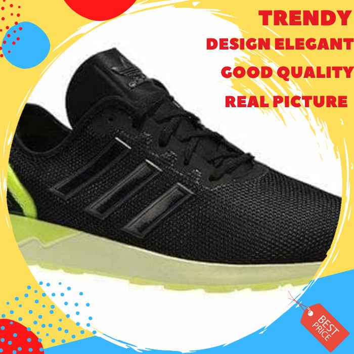 Adidas ZX FLUX ADV Black. Sepatu Casual Sneaker cowok SS685