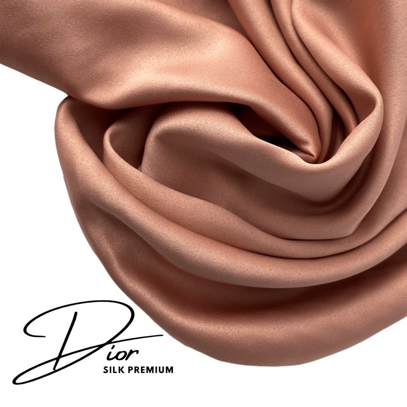 Kain Dior Silk Premium/Best Quality/Blouse/Kemeja/Pajamas/Outer/