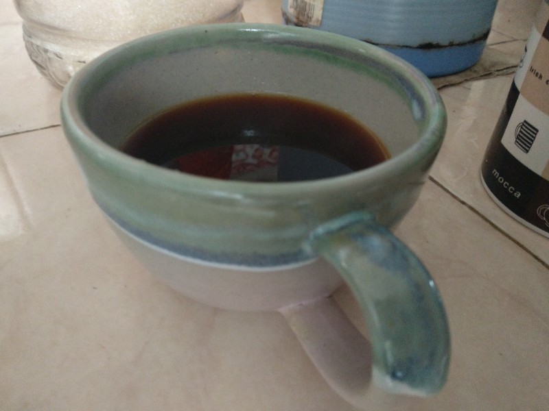 Naruna Cangkir Kayu Jati Asli Dengan Handle Bisa Grafir Satuan